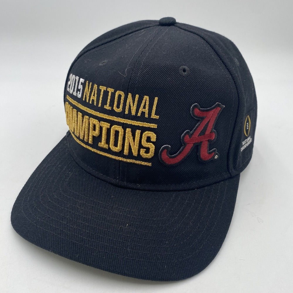 Nike Alabama 2015 National Championship Strapback Black NCAA Adjustable Hat Cap